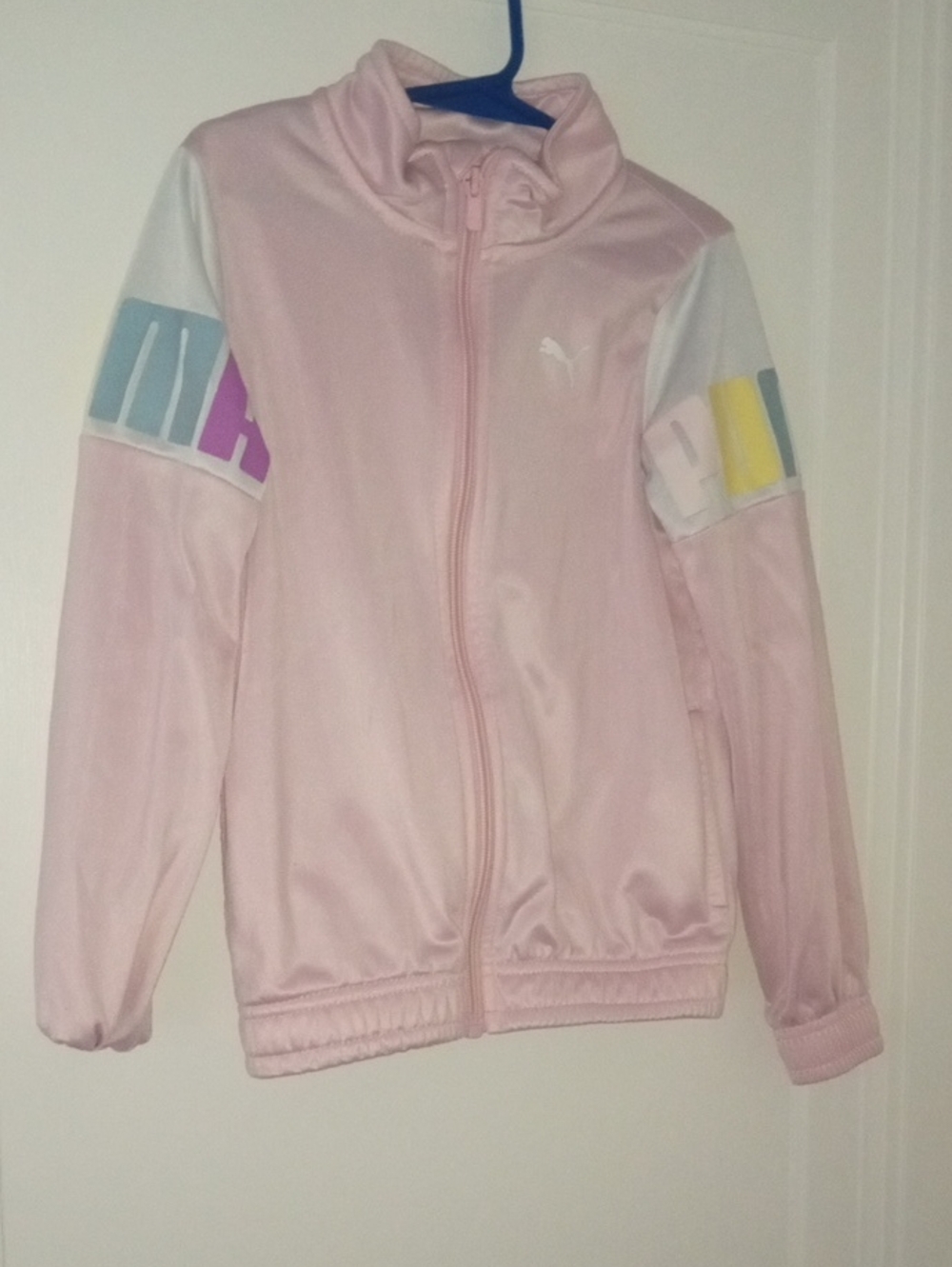 PUMA girls 6 Pink Track Jacket